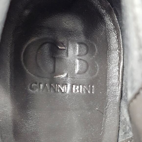 Gianni Bini A-Lister Double Zip Closure Suede Leather Heel Booties 6.5 - Picture 6 of 9